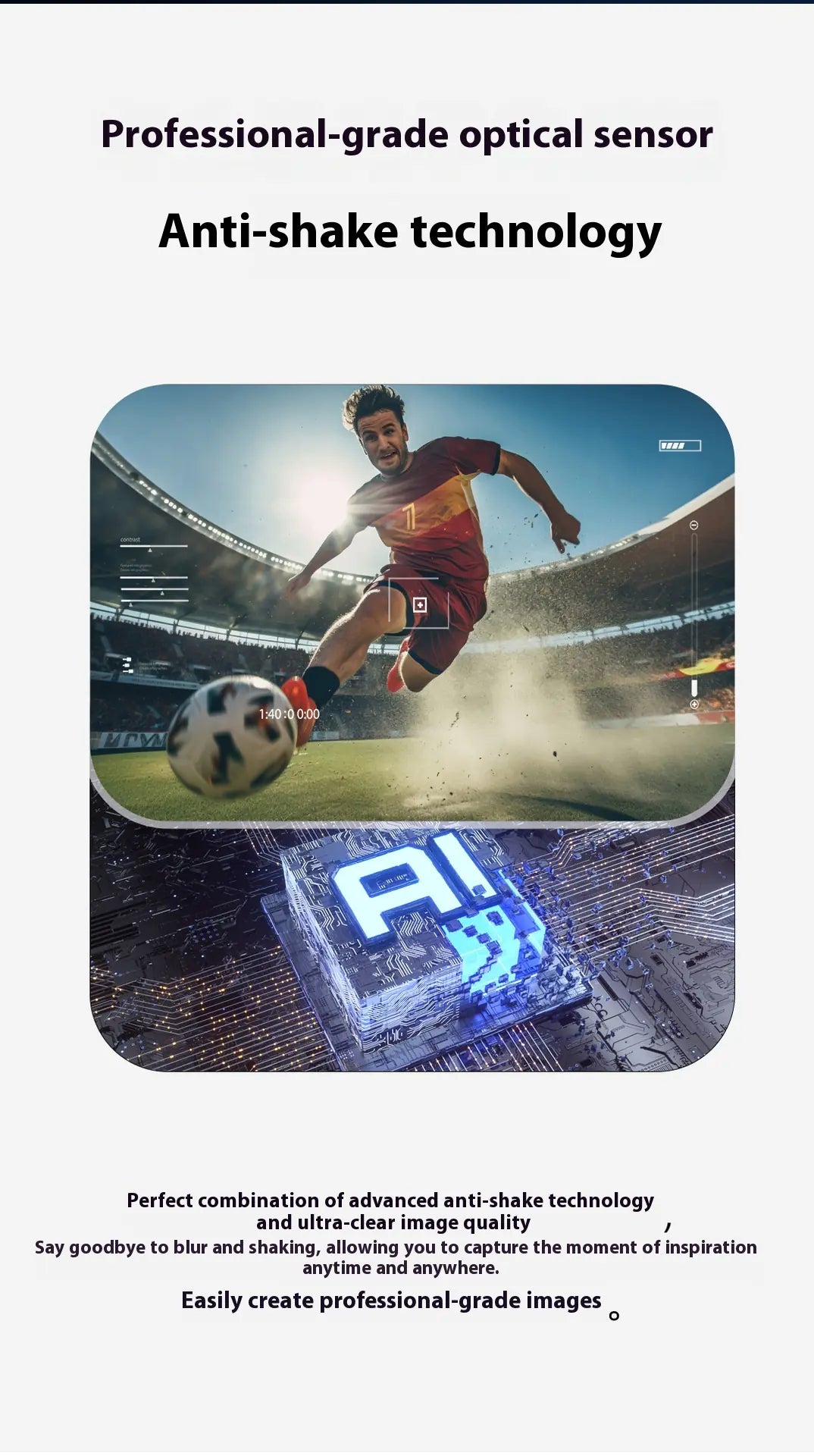 Smart Glasses w/ AI Camera Chip