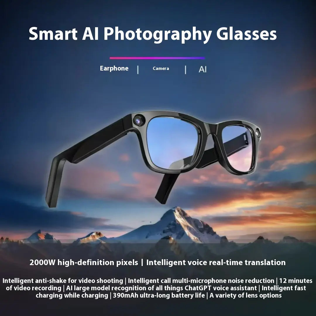 Smart Glasses w/ AI Camera Chip